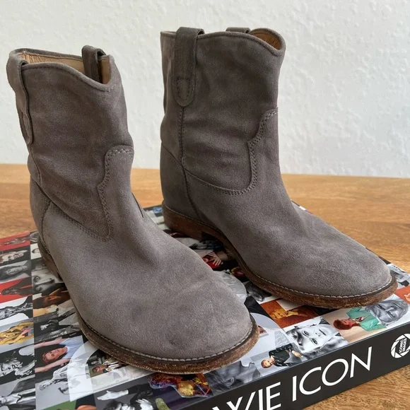Isabel Marant Crisi Gray Suede Ankle Boots FR39 - Picture 2 of 6